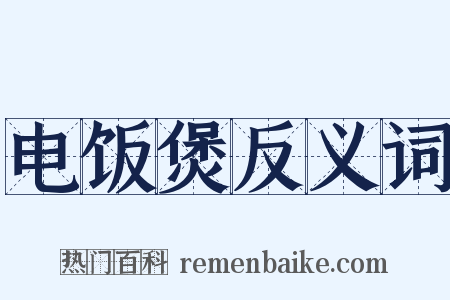 电饭煲反义词是什么意思的图片